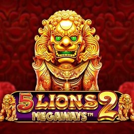 5 Lions Megaways 2 online game logo by Pragmatic Play on www.coolzino-casino.org