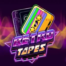 Retro Tapes slot logo by Push Gaming at Coolzino Casino